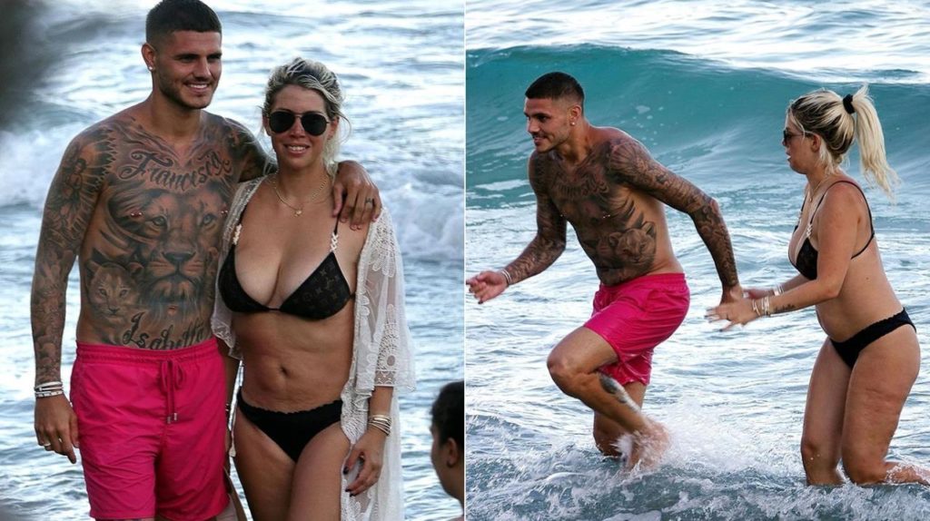 Las fotos al natural y sin retoques de Wanda Nara y Mauro Icardi en Ibiza El Paraná Diario