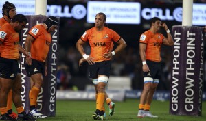 Télam  05/03/2016 Durban-Sudáfrica, Los Jaguares sufrieron hoy su primera derrota en el torneo Súper Rugby, al caer frente a los Sharks de Sudáfrica por 19-15 (parcial 13-15) en un partido de la segunda fecha que se disputó en el estadio Kings Park de la ciudad de Durban. Foto: Villarpress/Télam/amb