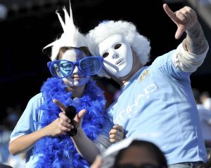 Boston  Luciendo los colores albicelestes, la hinchada argentina ya calienta el Gillette Stadium de Boston para vivir los cuartos de final de la Copa América Centenario frente a Venezuela. Foto: Alejandro Santa Cruz